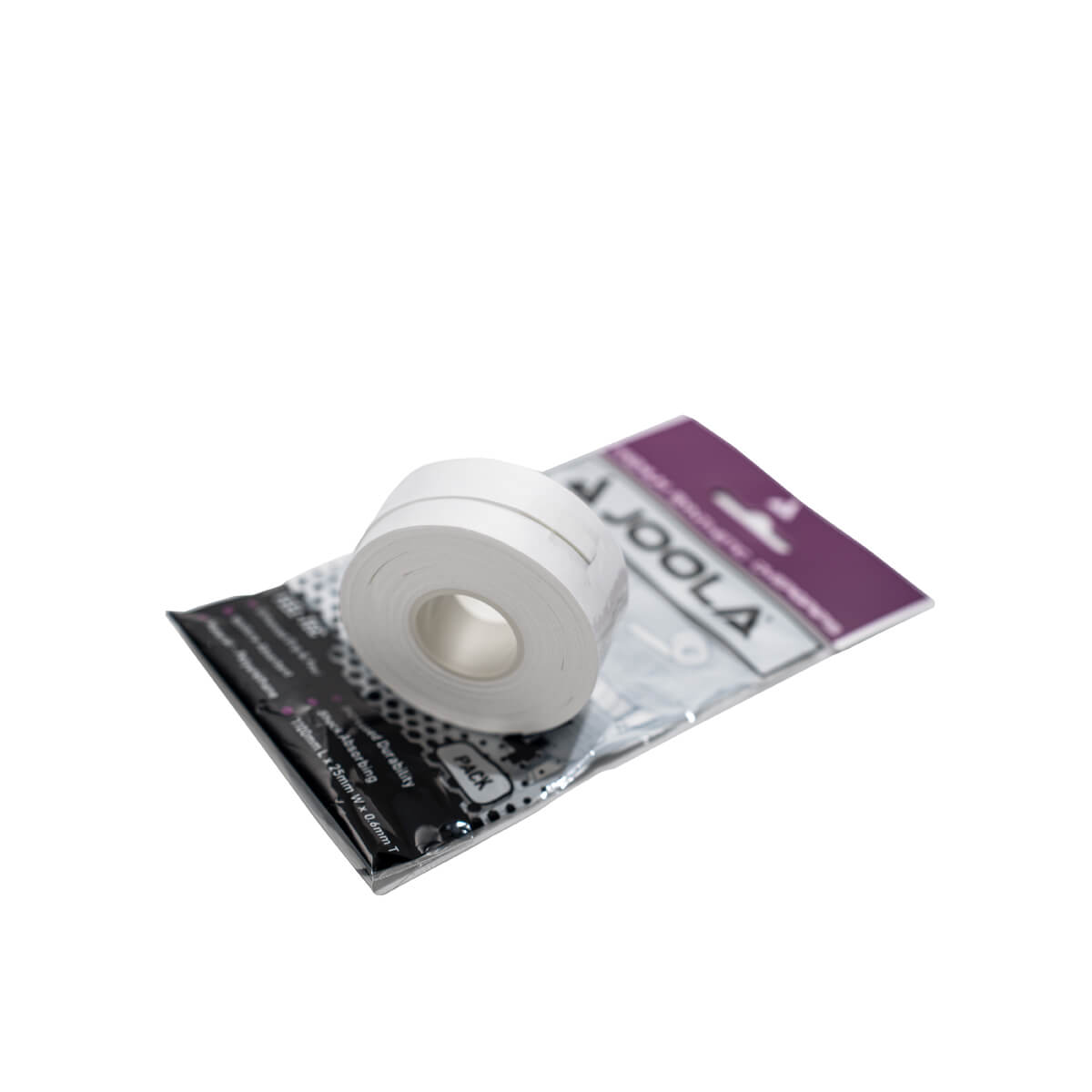 Vorderansicht des JOOLA Premium Pickleball Schläger Overgrip (4er Pack), hebt das elegante Erscheinungsbild hervor.