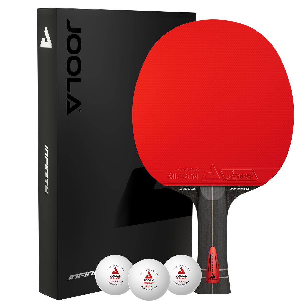 JOOLA Paleta de tenis de mesa Infinity Z Carbon + 3 pelotas