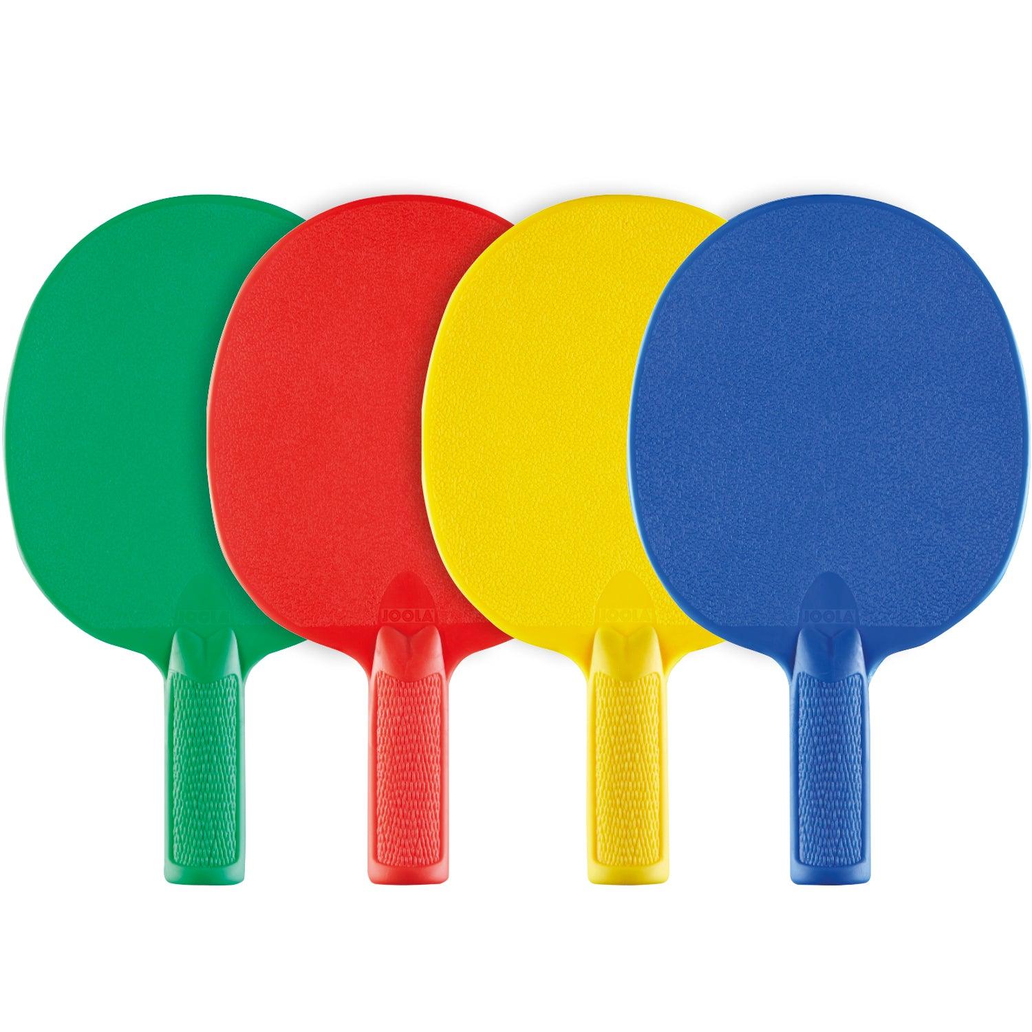 JOOLA TISCHTENNIS-SET MULTICOLOUR BAT in Seitenansicht mit Fokus auf das Design.