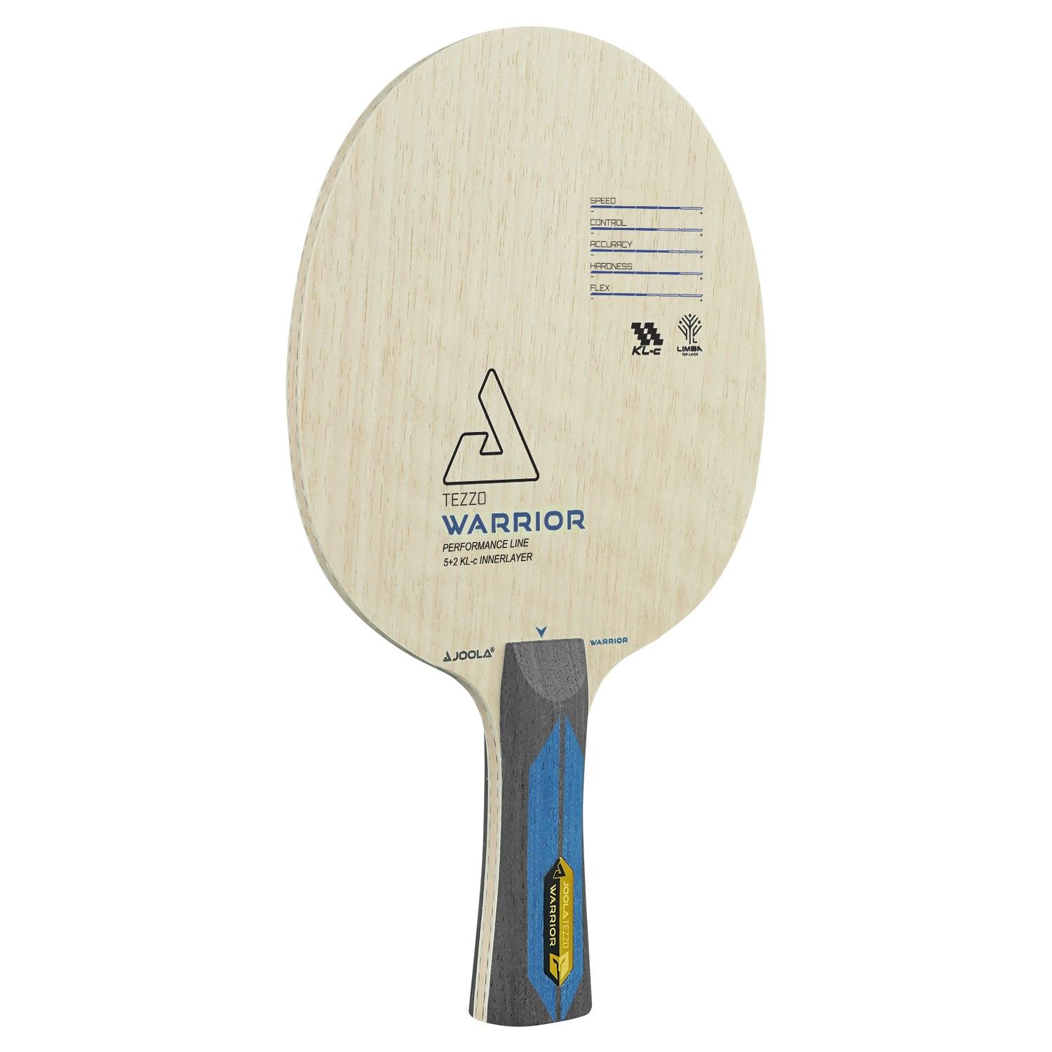 Detailaufnahme des JOOLA HOLZ TEZZO WARRIOR, zeigt die Oberfläche und Struktur.