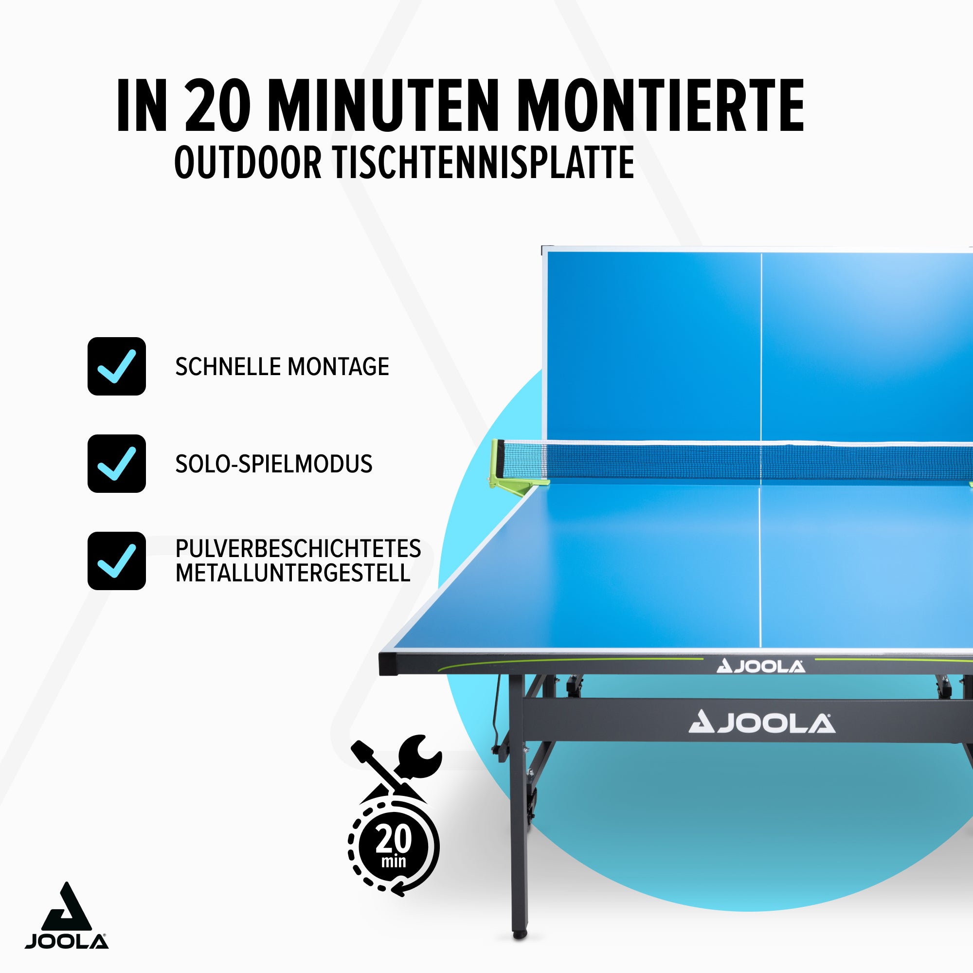 Joola mesa de tenis de tenis rally tl al aire libre