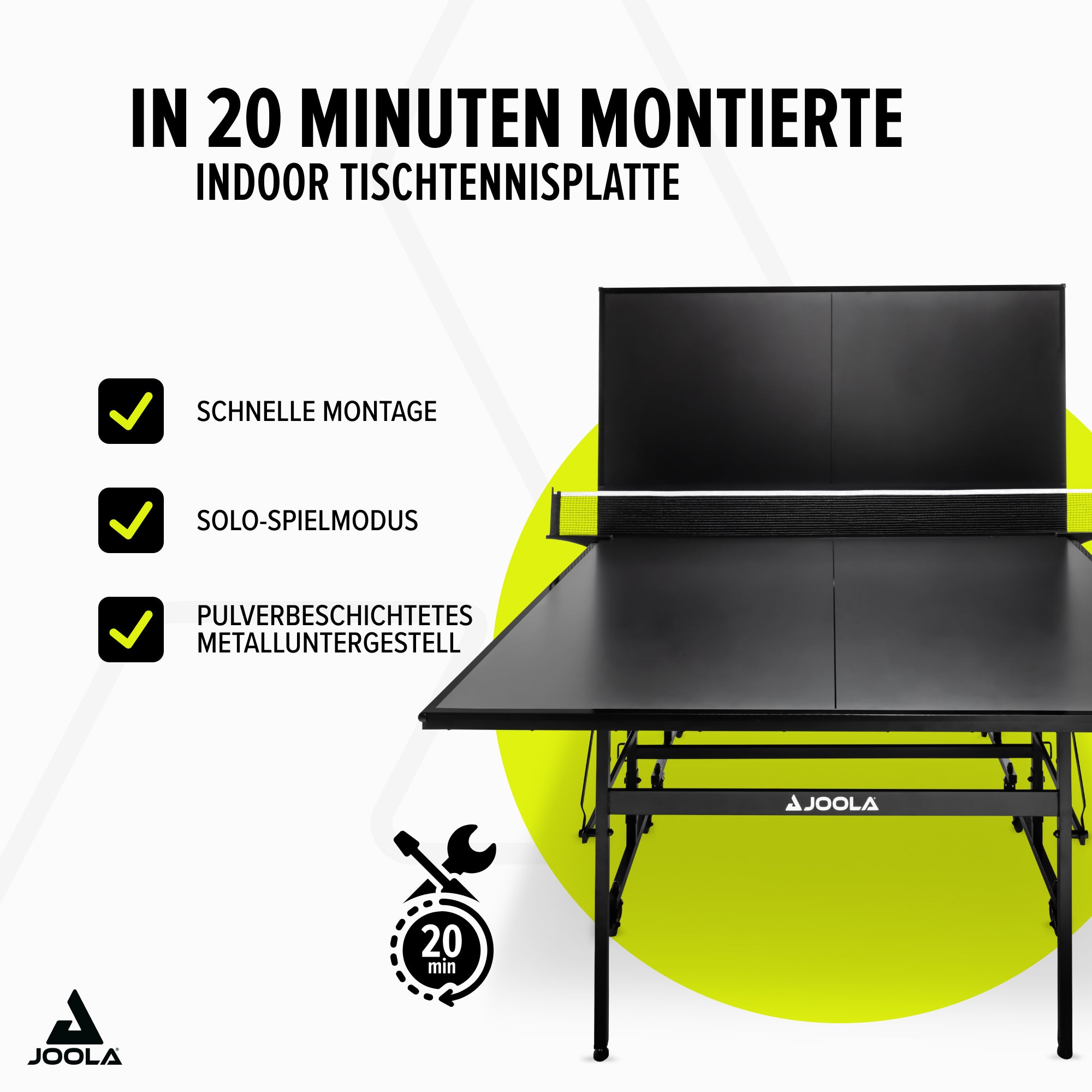 tapete de tenis de mesa joola black 13i