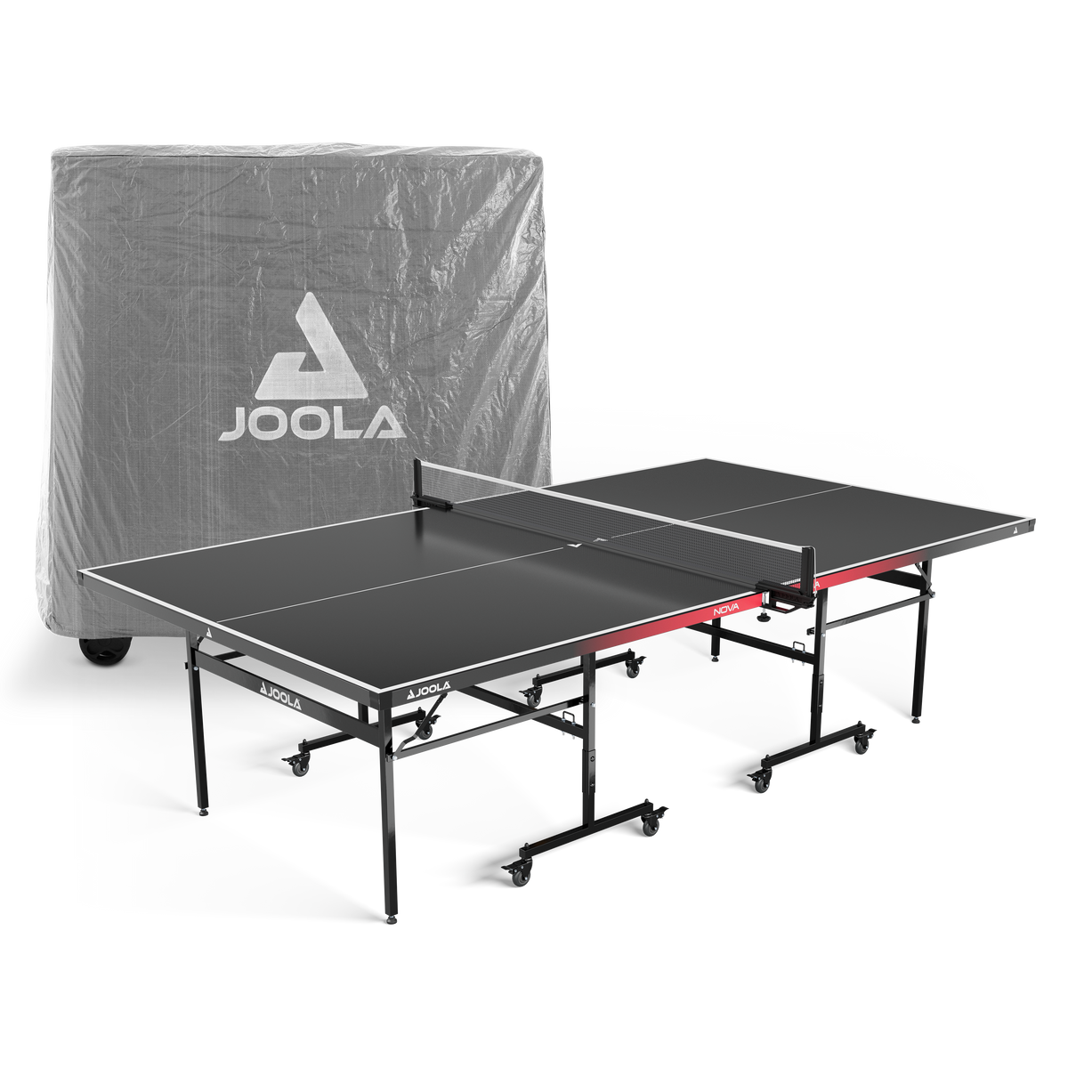 Mesa de tenis de mesa JOOLA Nova 100A incl. red + cubierta 