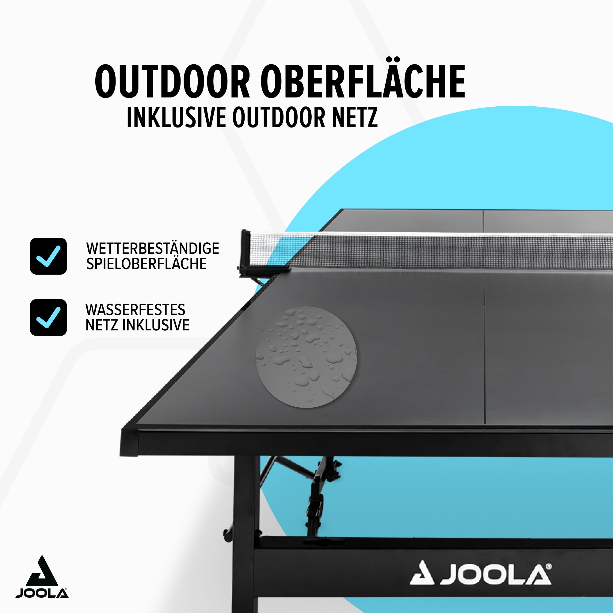 JOOLA TABLE TENNIS TABLE BLACK OUTDOOR