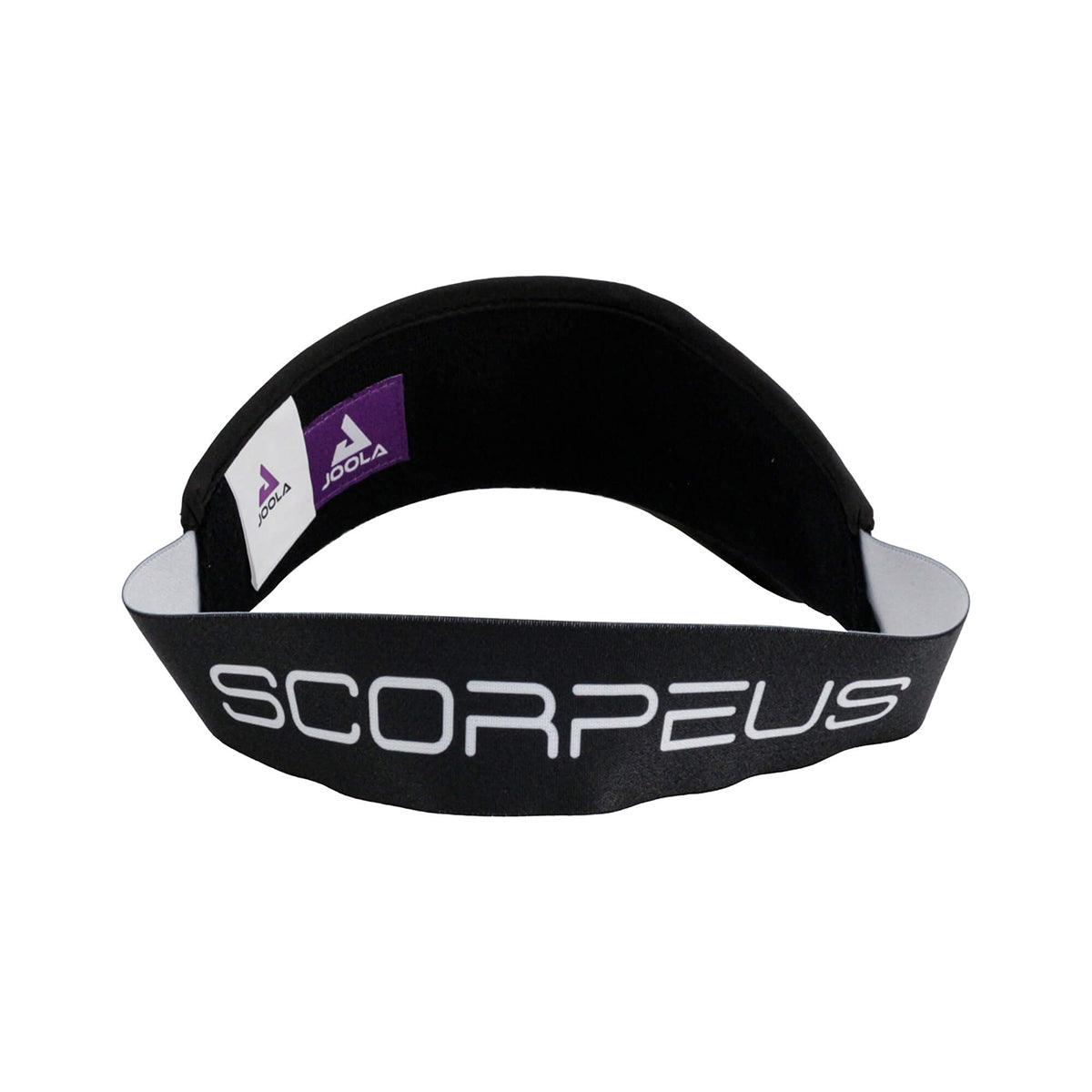 Zoom auf das Logo des JOOLA VISOR-Kappe SCORPEUS, präsentiert auf der Oberfläche.