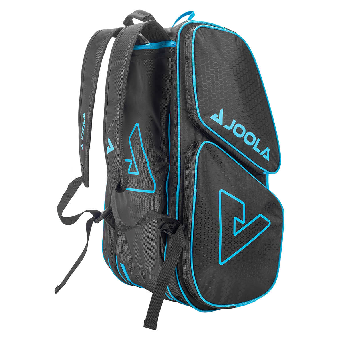 Seitenaufnahme des JOOLA Tour Elite Pickleball Tasche in Bewegung, zeigt die Dynamik des Designs.