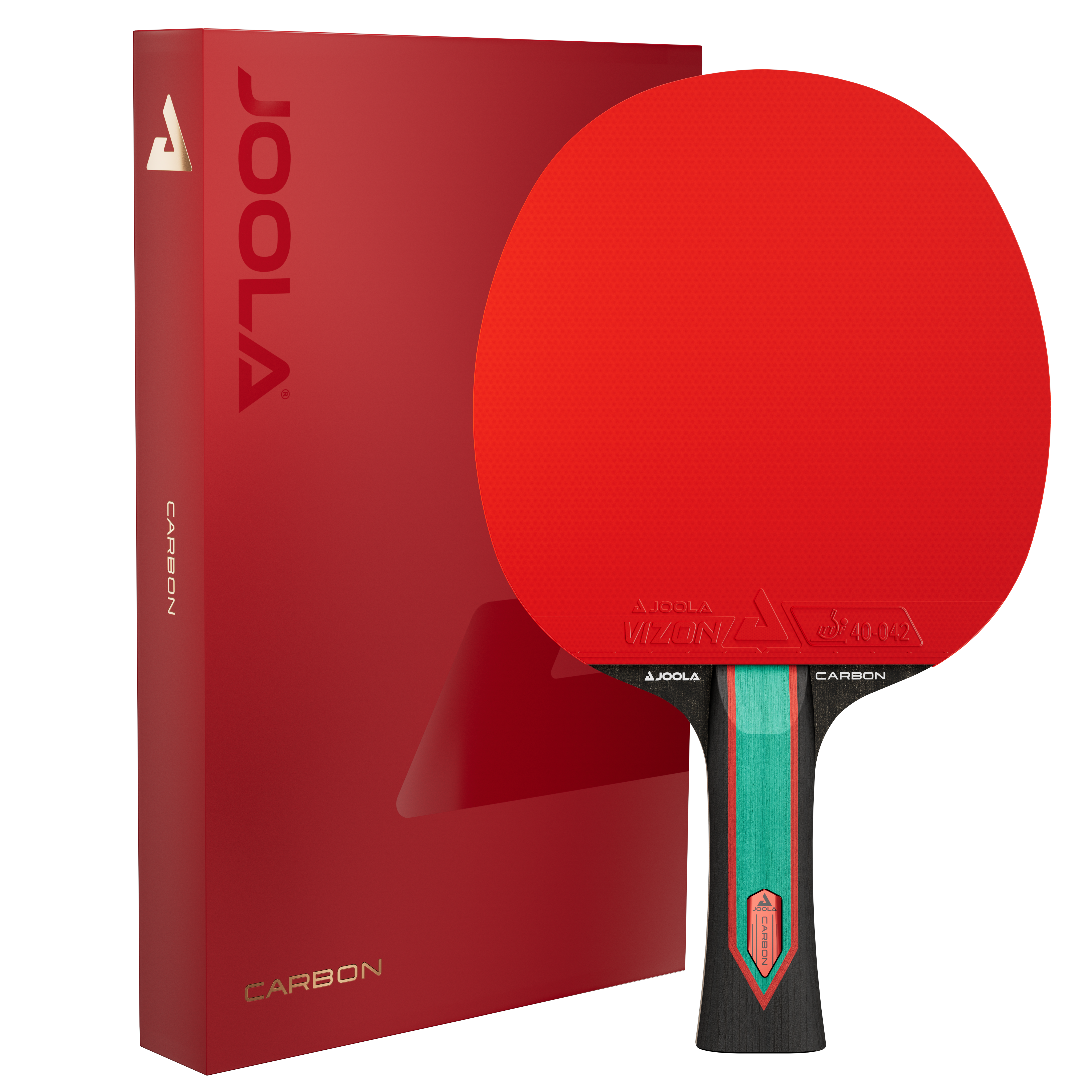 JOOLA Pala de tenis de mesa Red Carbon Control 