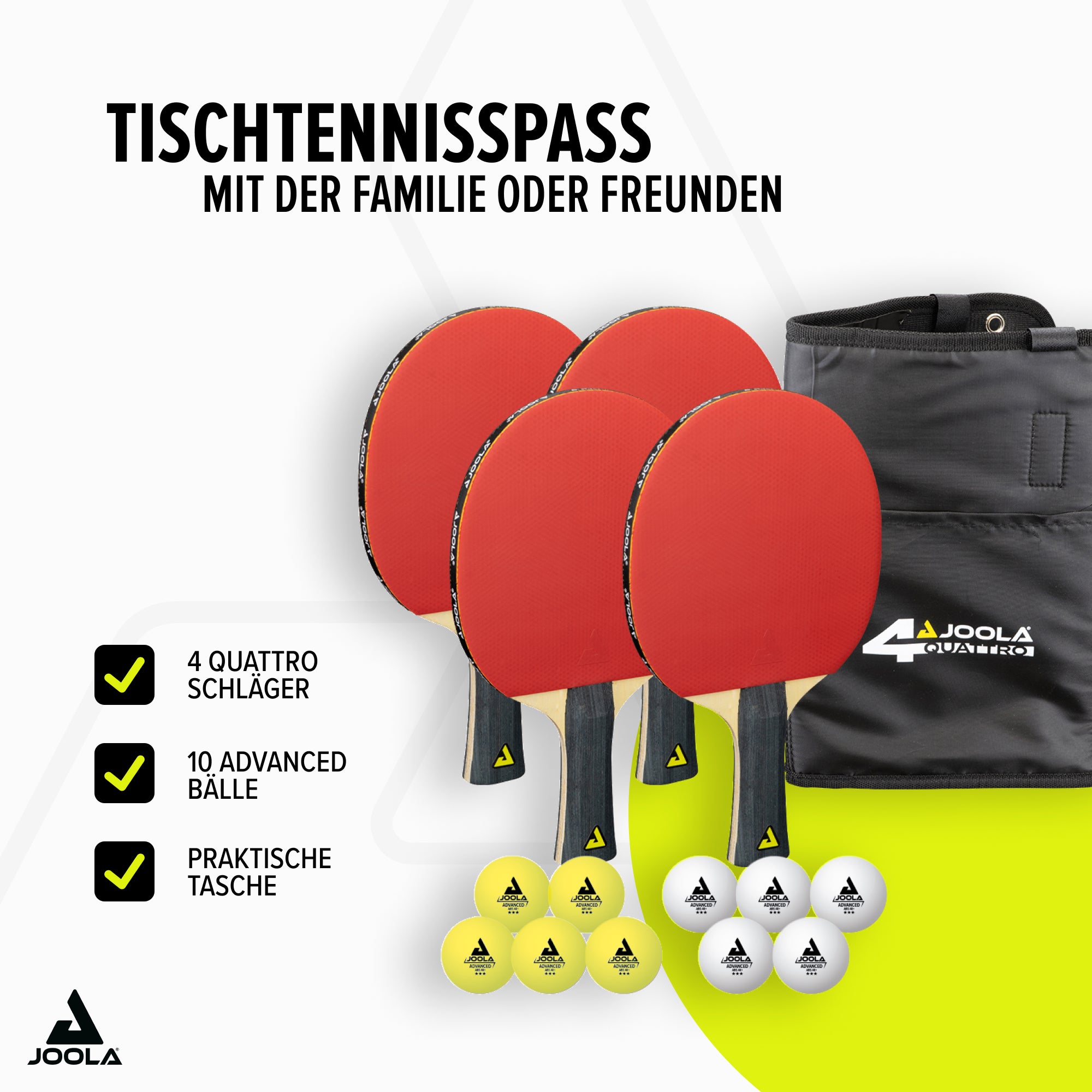 JOOLA TABLE TENNIS SET QUATTRO