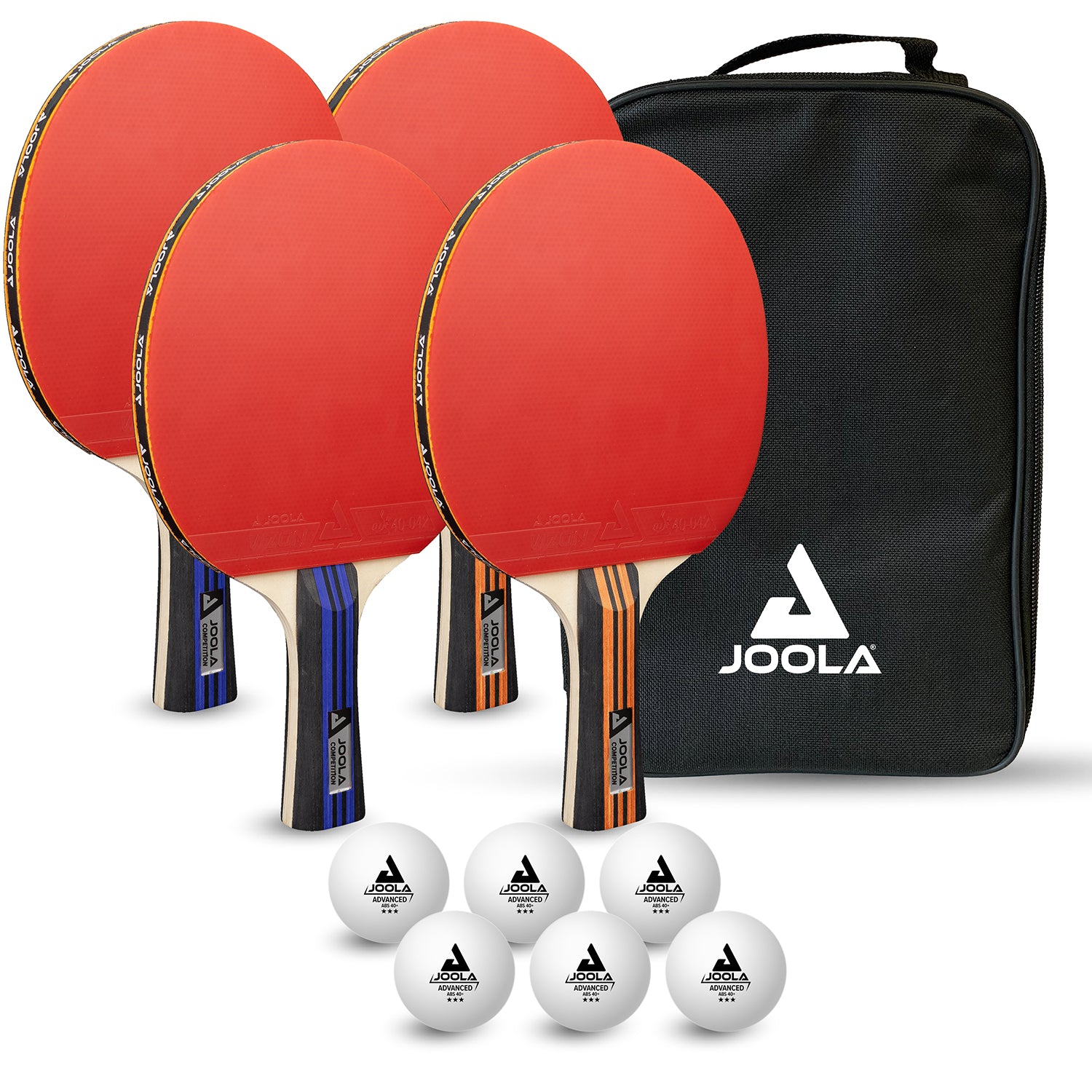 JOOLA TISCHTENNIS-SET JOOLA FAMILY ADVANCED in Seitenansicht mit Fokus auf das Design.