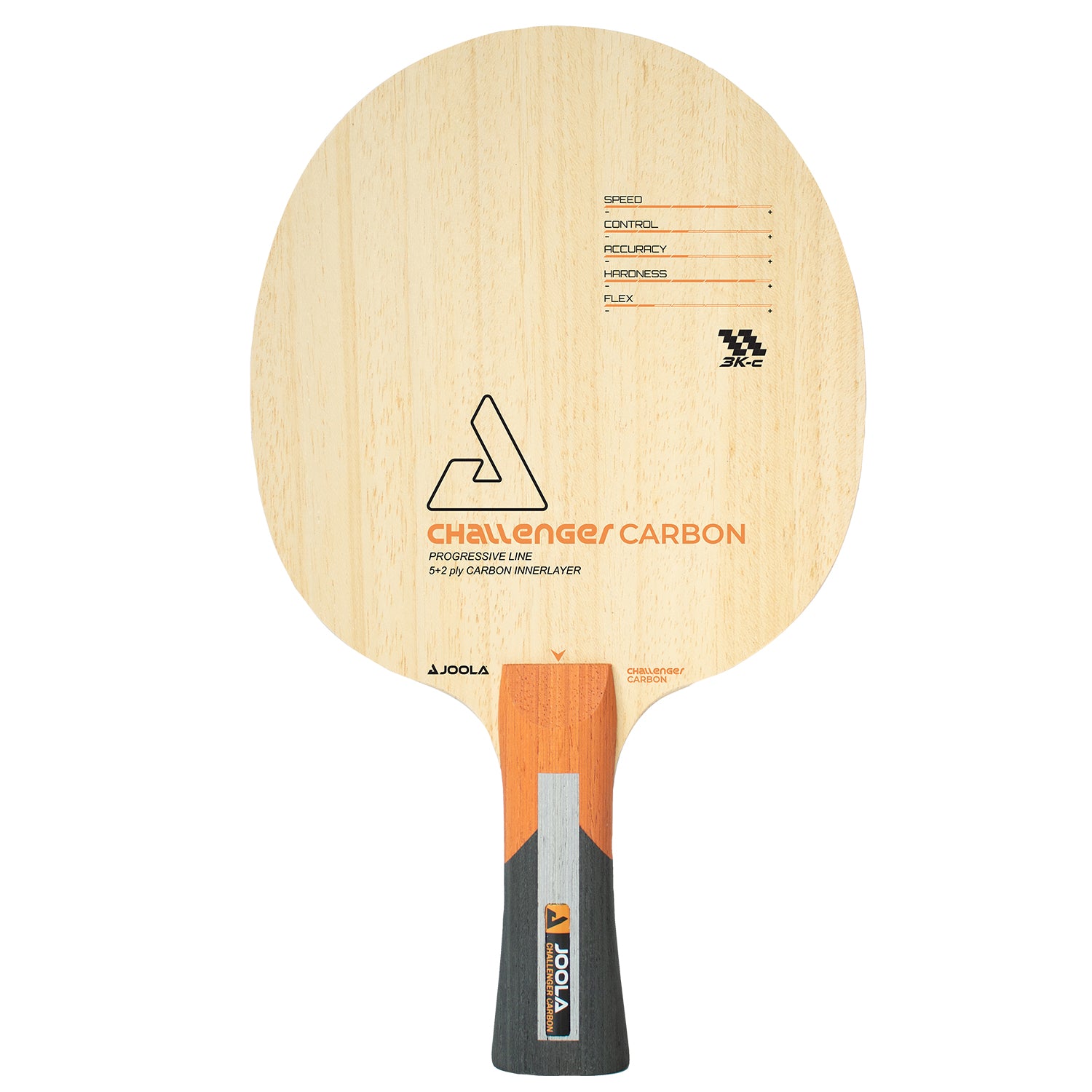 JOOLA HOLZ CHALLENGER CARBON in Seitenansicht mit Fokus auf das Design.