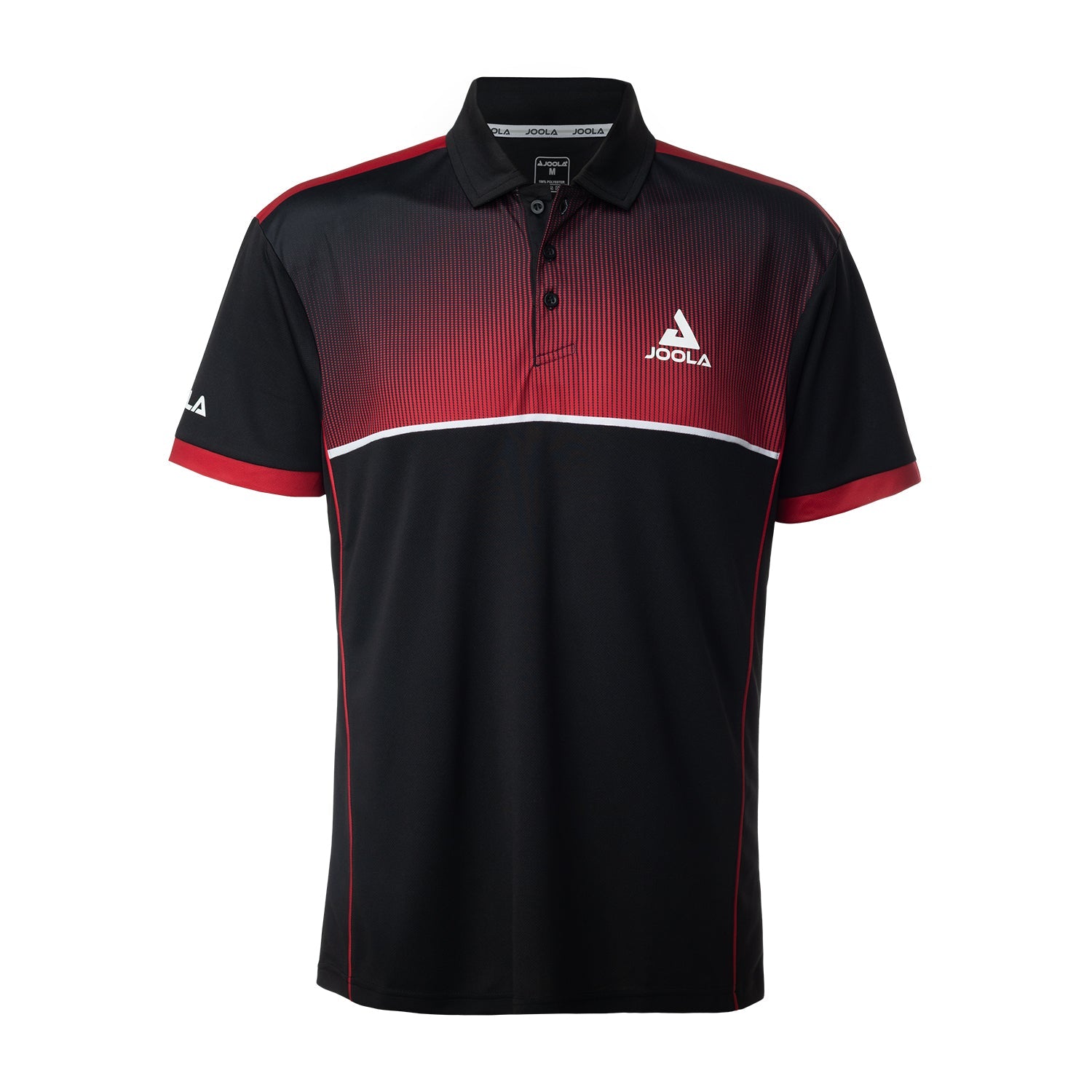 Detailaufnahme des JOOLA T-SHIRT POLO EDGE, zeigt die Oberfläche und Struktur.